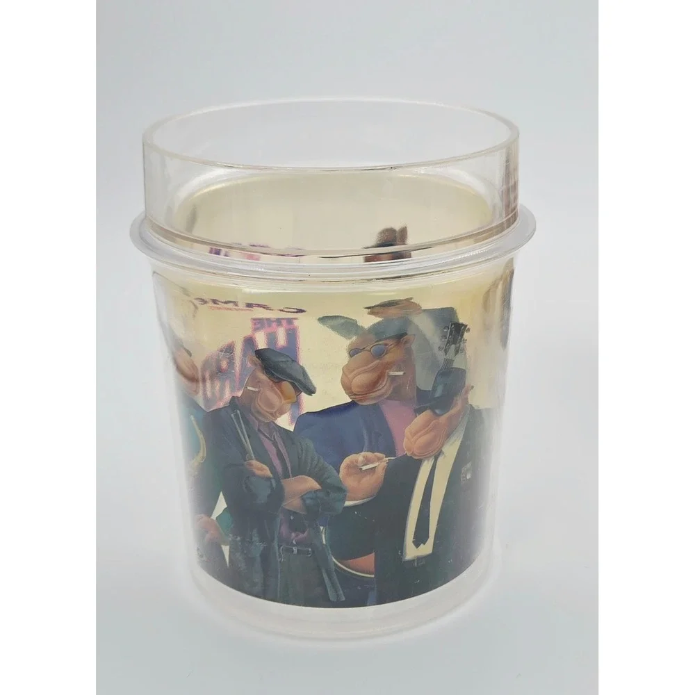 Vintage 1991 Joe Camel The Hard Pack Plastic Cups Set of 4 RJRTC Advertising